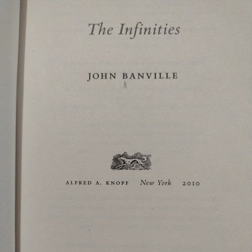 The Infinities by John Banville (2010, Hardcover book