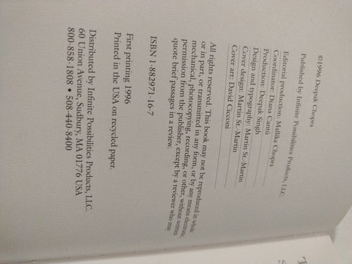 Raid on the Inarticulate Poems by Deepak Chopra 1st Edition( 1996) HCwDJ