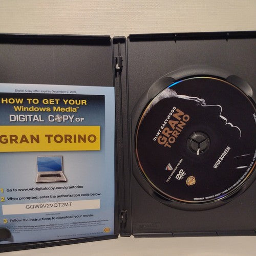 Gran Torino (DVD, 2009, Widescreen) like new Clint Eastwood
