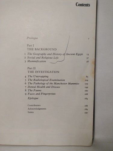 Mysteries Of The Mummies Edited By Dr. Rosalie David -1978 -HCwDJ -ExLibrary