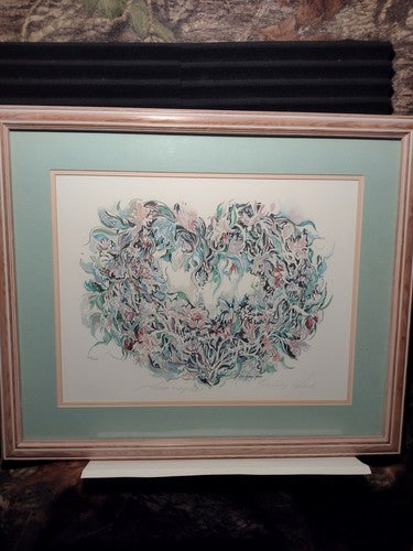French Country Heart, by Royce Thyberg Gordon, lithograph limited edition COA