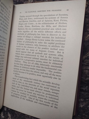 Social Evolution by Benjamin Kidd -1895 New Edition -Hardcover -Social Science