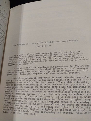 Prehistoric Indian Rock Art: Issues And Concerns, JoAnne V. Tilburg -1980 PB