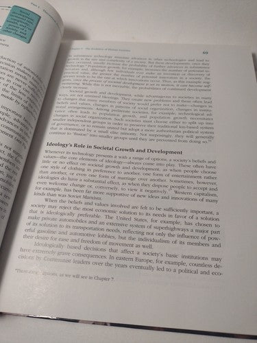Human Societies: An Introduction to Macrosociology 7th Ed. by Gerhard Lenski -HC