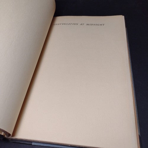 Conversation At Midnight by Edna Millay -Hardcover -1st Edition -1937 Vintage