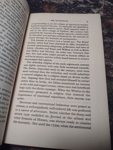 Eighteenth-Century English Literature by Roger McCutcheon Hardcover 1950 Vintage