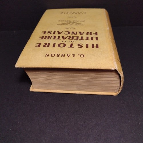 Histoire De La Literature Francaise by G. Lanson -Hardcover -1963