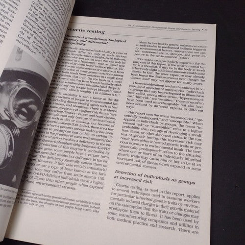 The Role of Genetic Testing in the Prevention of Occupational Disease, 1983 PB