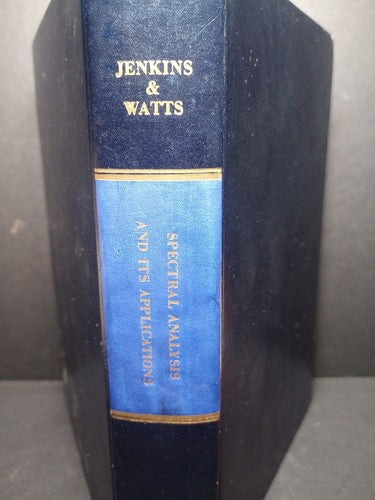 Spectral Analysis and Its Applications By Gwilym M. Jenkins -1969 Hardcover