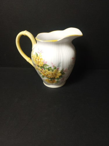 Royal Albert Tea/Coffee Creamer, Sugar And Plate Blossom Series "Laburnum" 1960s