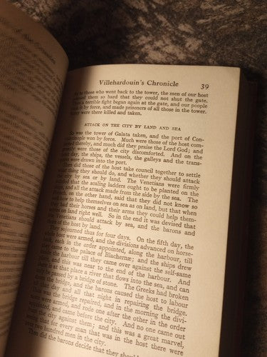 MEMOIRS OF THE CRUSADES EVERYMAN'S LIBRARY #333 By Geoffroi De & Jean
