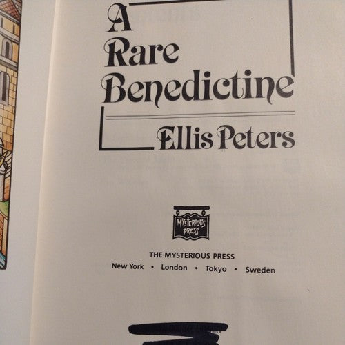 A Rare Benedictine by Ellis Peters (1989, Hardcover)
