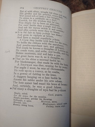 The Prologue and Four Canterbury Tales by Chaucer, Edited by G. Gerould 1935 HC