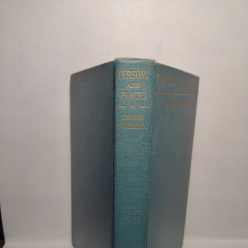 PERSONS AND PLACES: The Background of My Life By George Santayana 1944 Hardcover