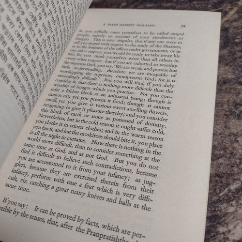 Dialogue Between a Theist and An Idolater by Brahma Pauttalik Samvad -1963 1st E
