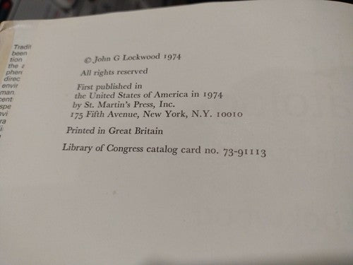 World Climatology: An Environmental Approach, John G. Lockwood (1974) 1st ed