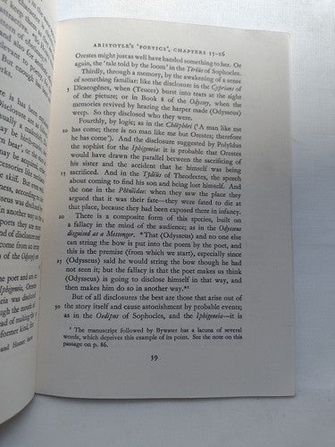 Aristotle On The Art Of Fiction: English Translation Of The Poetics, L. J. Potts