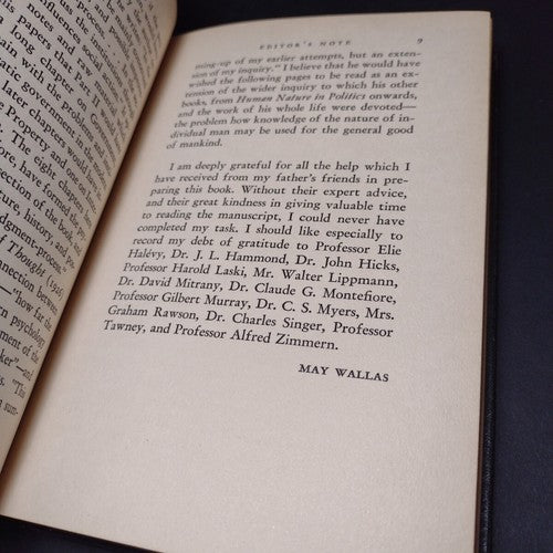 Social Judgment by Graham Wallas -Hardcover -1935 -Vintage Sociology