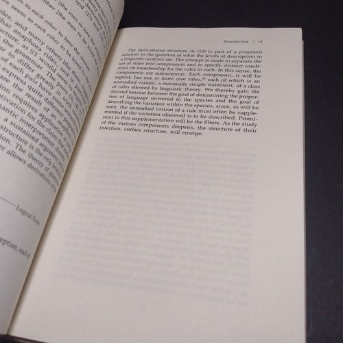Surface Structure by Robert Fiengo -Hardcover -1980 -Vintage Philosophy / Math