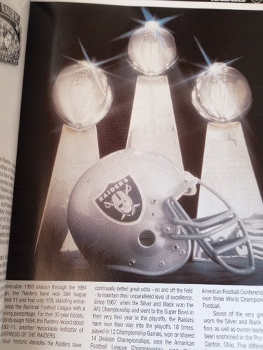 A Tradition Of Greatness 25 Years  Monday Night Football Oakland Raiders Signed
