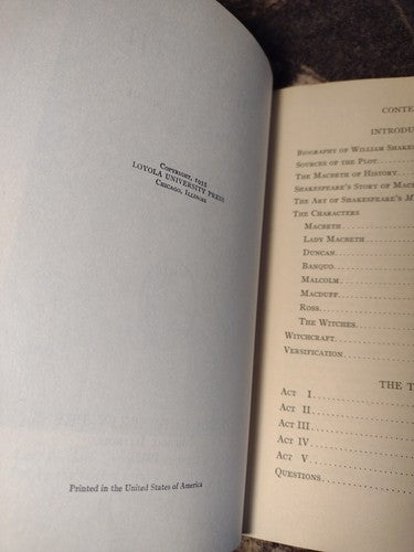 Macbeth by William Shakespeare, Edited by May A. Feehan -1935 -Editor Inscribed