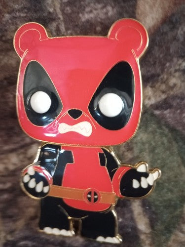 Marvel 3 Inch Funko POP Pin | Panda Deadpool Official Licensed Used