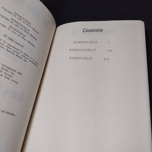 To The Stars by Harry Harrison -Hardcover -Book Club Edition -1981 -Science Fic.