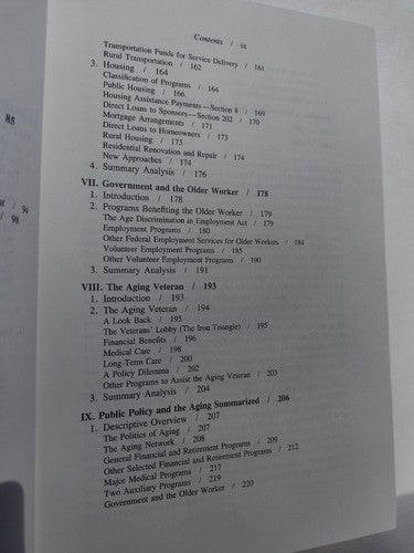 The Aging: A Guide To Public Policy By Bennett Rich -1984 -Hardcover