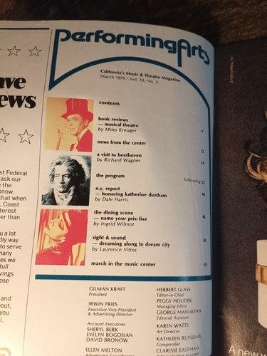 PERFORMING ARTS MARCH 1979  CA AHMANSON CHARLTON HESTON MAN FOR ALL  SEASONS