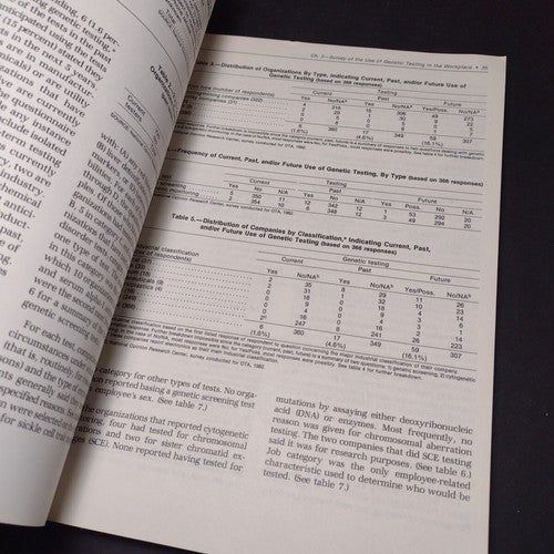 The Role of Genetic Testing in the Prevention of Occupational Disease, 1983 PB