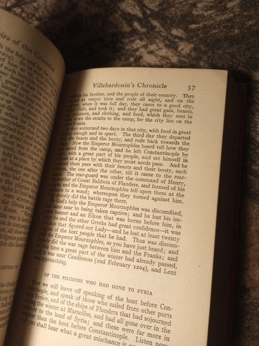 MEMOIRS OF THE CRUSADES EVERYMAN'S LIBRARY #333 By Geoffroi De & Jean