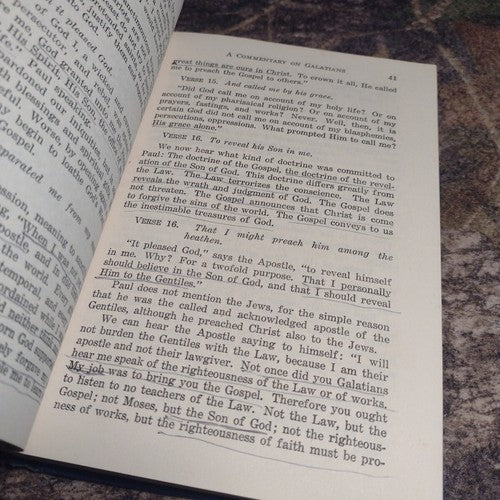 A Commentary On St. Paul's Epistle To The Galatians By Martin Luther 3rd No Date