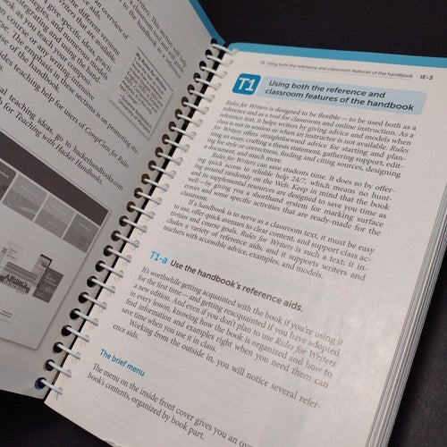 Rules for Writers: Instructor's Edition, 7th Edition by Diana Hacker Spiralbound