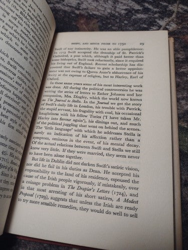 Eighteenth-Century English Literature by Roger McCutcheon Hardcover 1950 Vintage