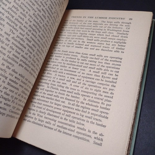 Labor and Lumber by Charlotte Todes -Hardcover -1931 -Economic History -ExLibris
