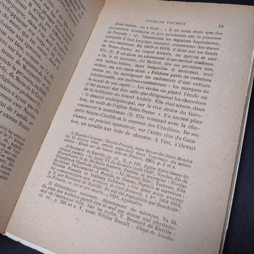 Nicolas Poussin: Premier Peintre Du Roi, Emile Magne -1928 French Paperback