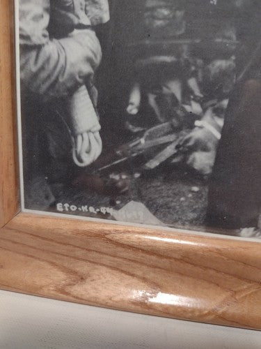 General Eisenhower Oak Framed Print, Instructional Aid antique