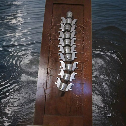 "Metavallo" by C.R. Erskine  Hybrid Wood/Metal Sculpture