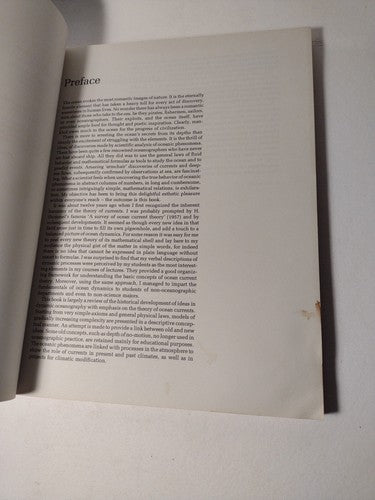 Elements of Dynamic Oceanography by David Tolmazin -1985 -Paperback -Science