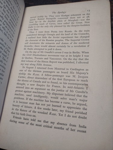 The Tragedy of Gandhi by Glorney Bolton -1st Publishing -Hardcover 1934 -Vintage