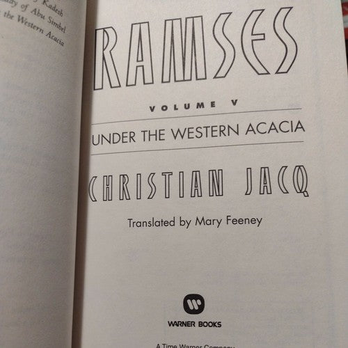 Ramses Ser.: Ramses: under the Western Acacia - Volume V by Christian Jacq.