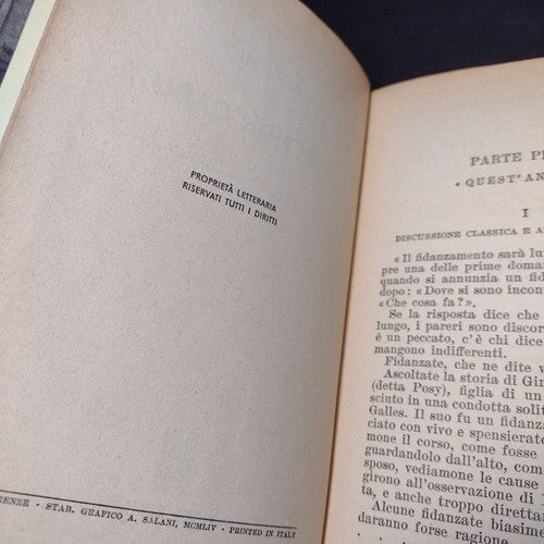 la Benda Caduta, Berta Ruck -Italian -Hardcover -1954 -Vintage Romance