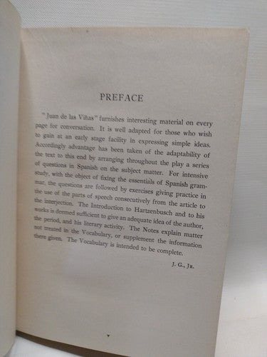 Juan De Las Viñas, Juan Hartzenbusch -1919 -HCnoDJ -Spanish Literature