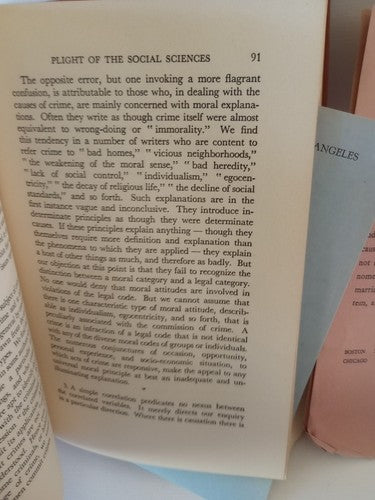 Social Causation By R.M Mac Iver 1942 first Edition HC Sociology