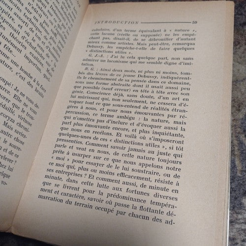 Letters to Two Friends by Claude Debussy -Vintage Paperback -French -1942