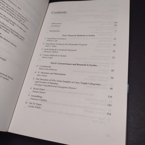 The Bloomsbury Companion to Syntax by Claudia Parodi -Hardcover -2013