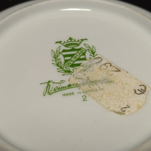 Weimar Germany Porcelain Decorative Plate, "Goethe Und Schiller Am Shreibpult"