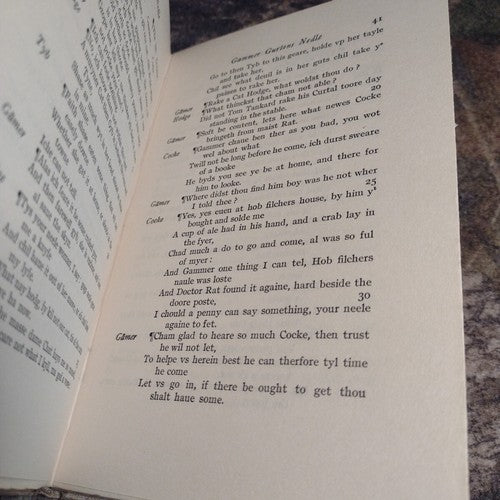 Gammer Gvrtons Nedle by Mr. S. Mr. of Art -1920 -Hardcover -Vintage Literature