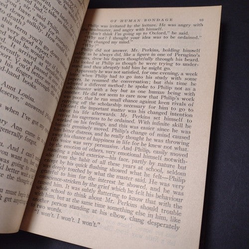 Of Human Bondage by W. Somerset Maugham -Softcover -1915 -The Modern Library