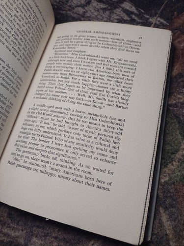 What’s Your Name? By Louis Adamic -Hardcover 1942 -1st Ed. -Immigration History